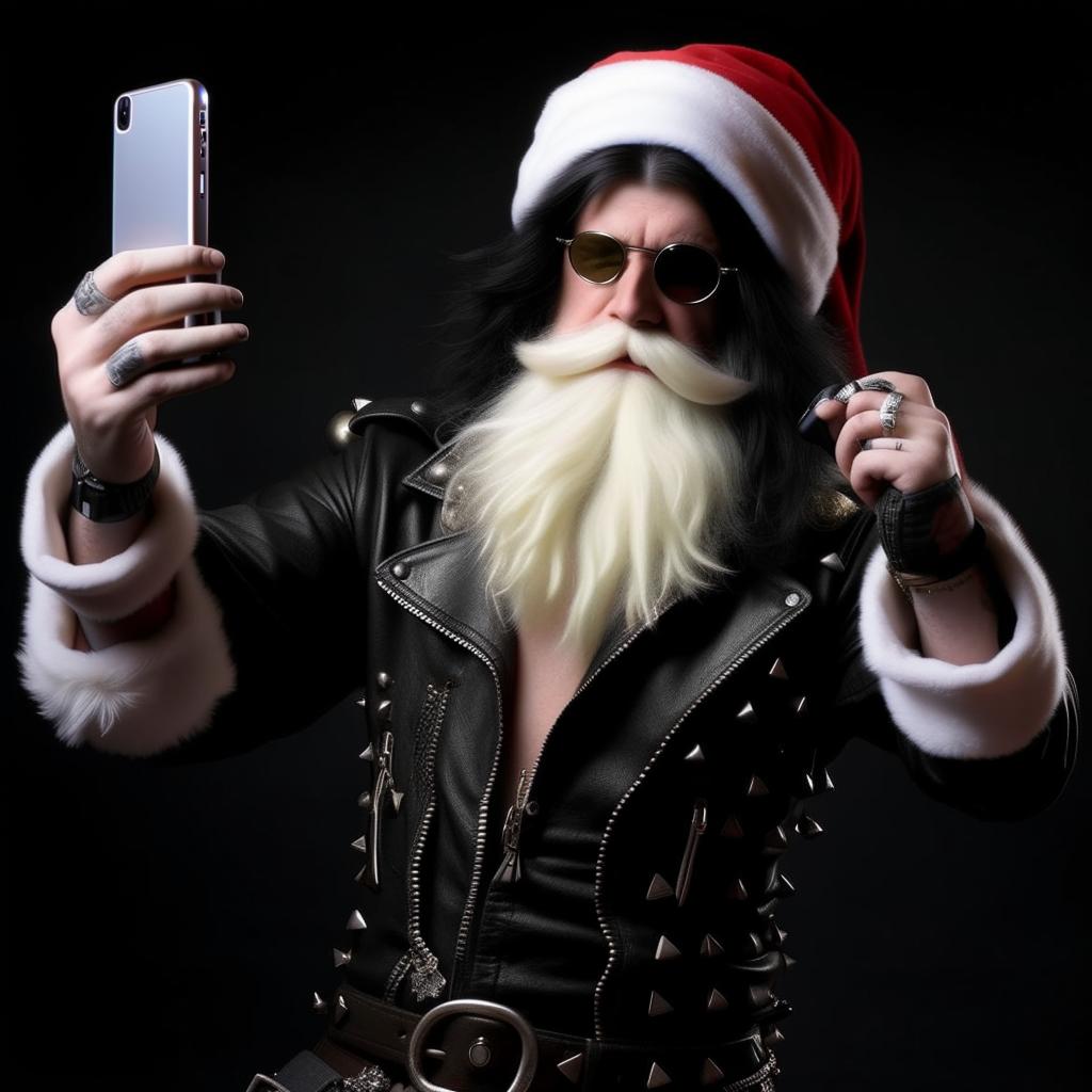 Emo Santa: A Holiday Selfie Like No Other!