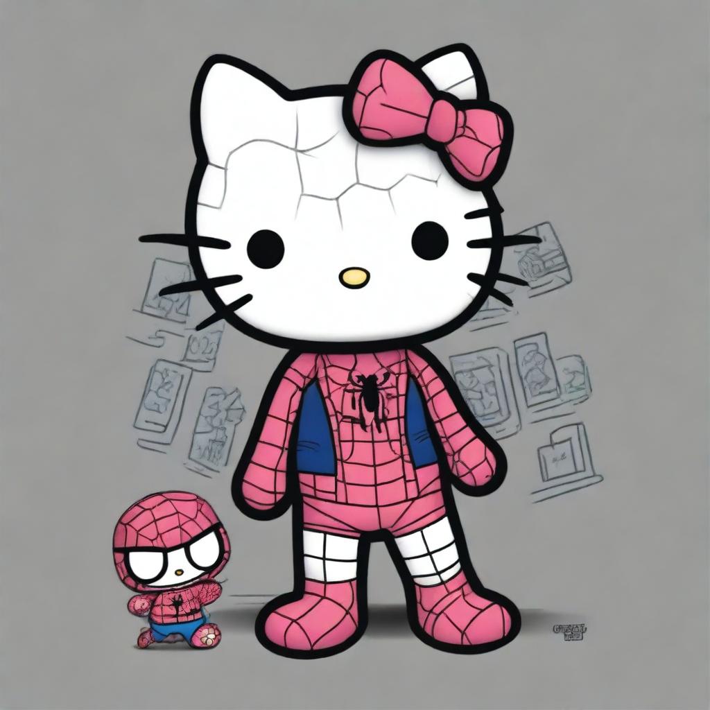 Frenzy of Fun: Hello Kitty & Spiderman Team Up!