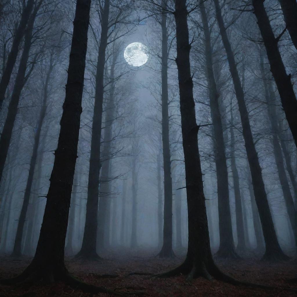 Moonlit Forest Whispers: Secrets of the Shadows