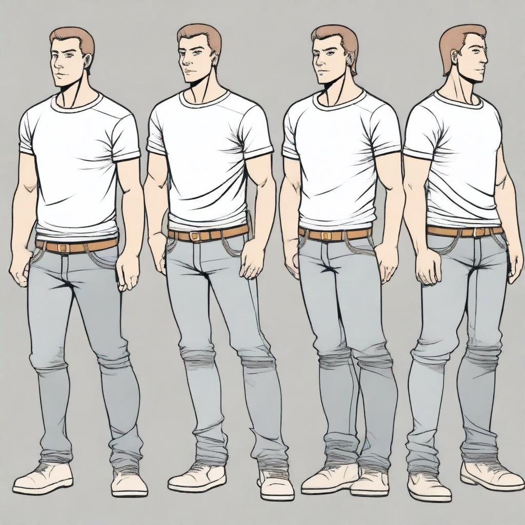 Meet Jack - 30-Year-Old Male Character Reference Sheet