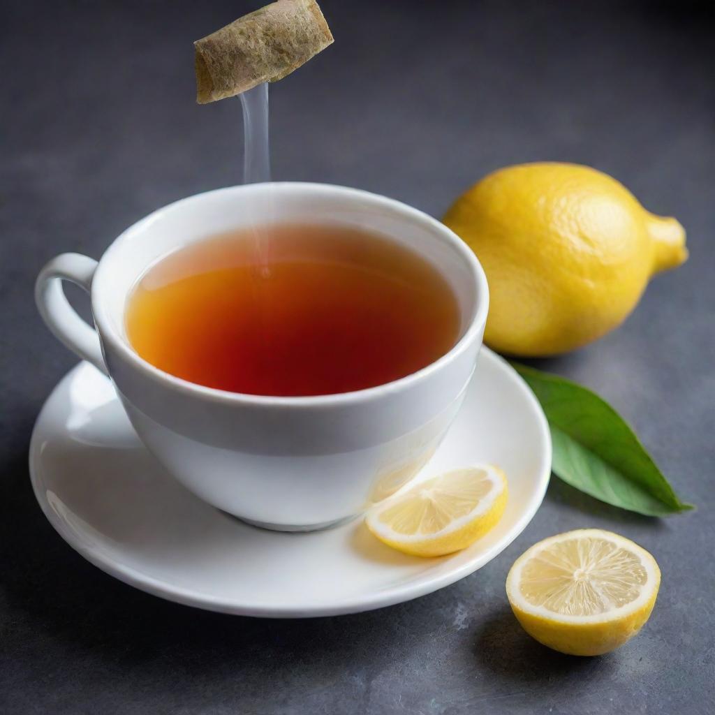 Sip into Bliss: Steaming Cup of Aromatic Tea