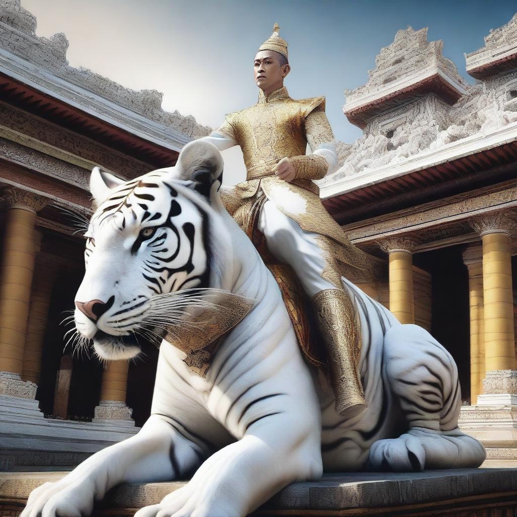 Majestic Ride: A Javanese Prince & His White Tiger