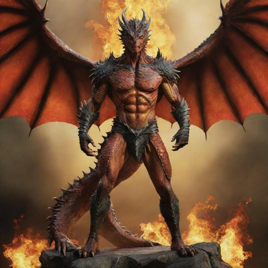 Dragon-Man Hybrid: Unleash the Fury of Myth