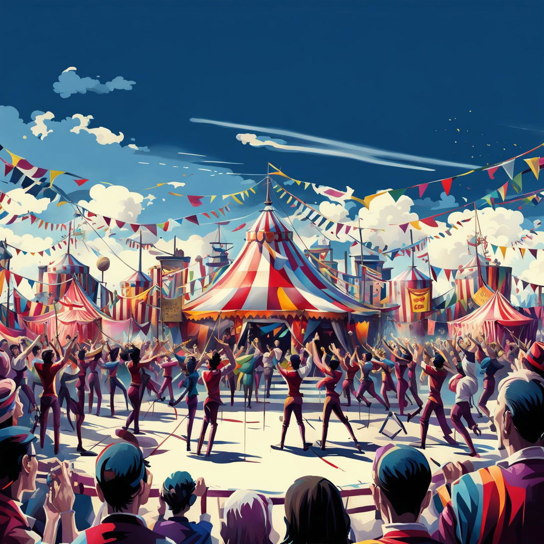 Step Right Up! Colorful Circus Spectacle