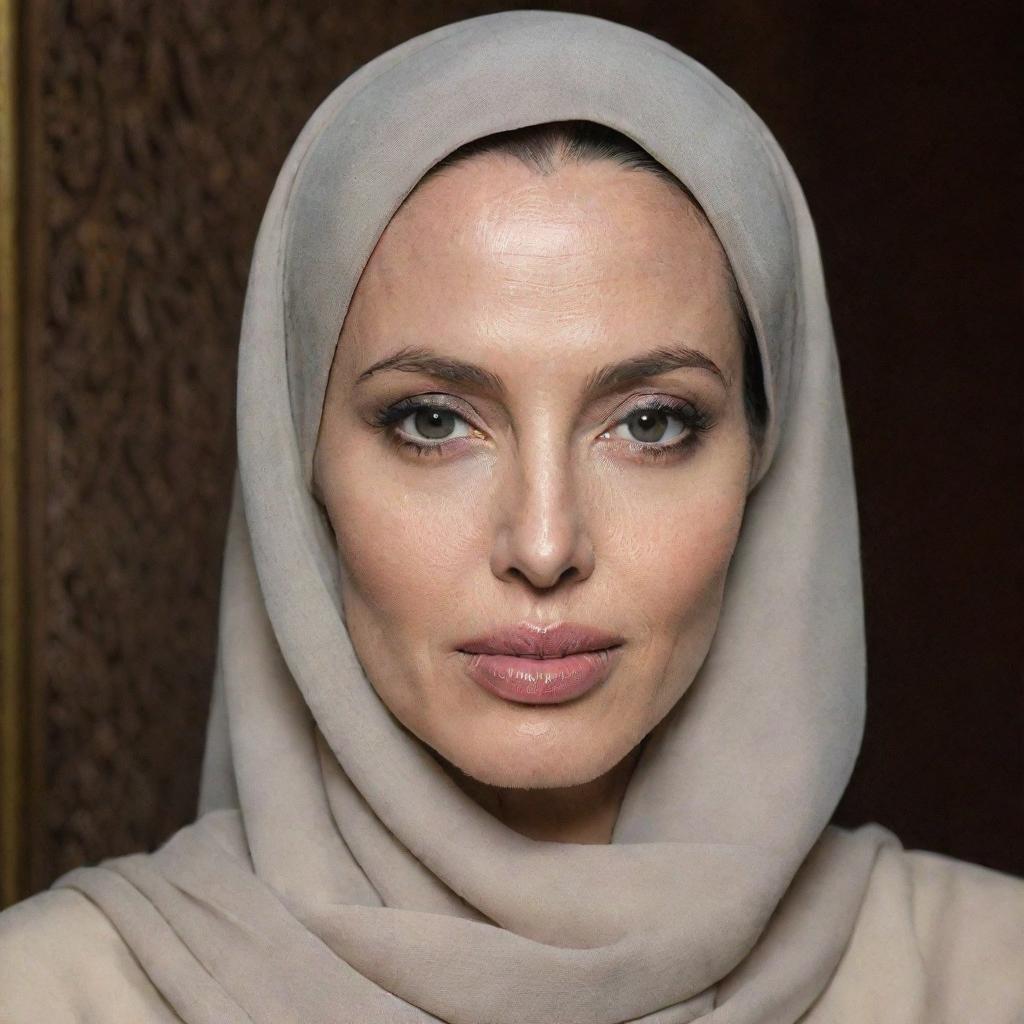 Angelina Jolie in Elegant Hijab: A Symbol of Resilience