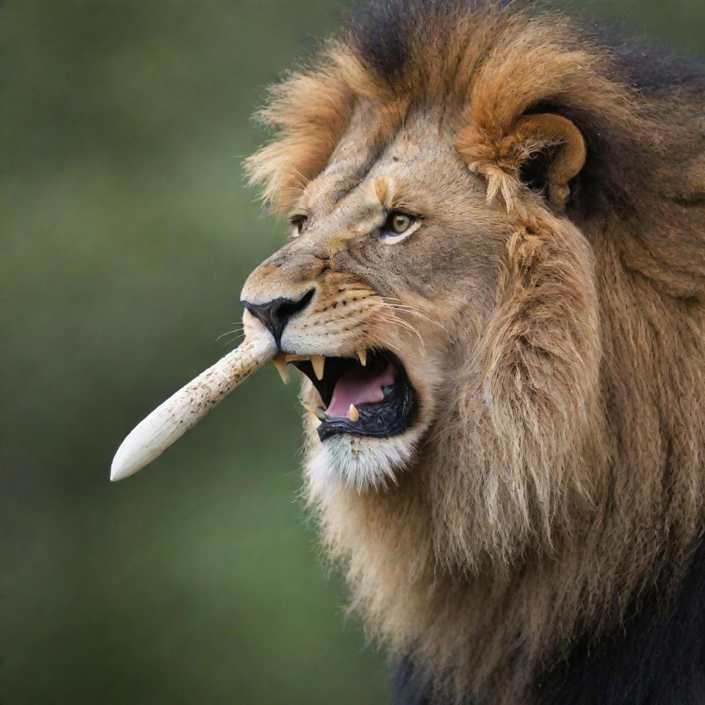 The Lion-Bird: A Majestic Hybrid of Wild and Avian