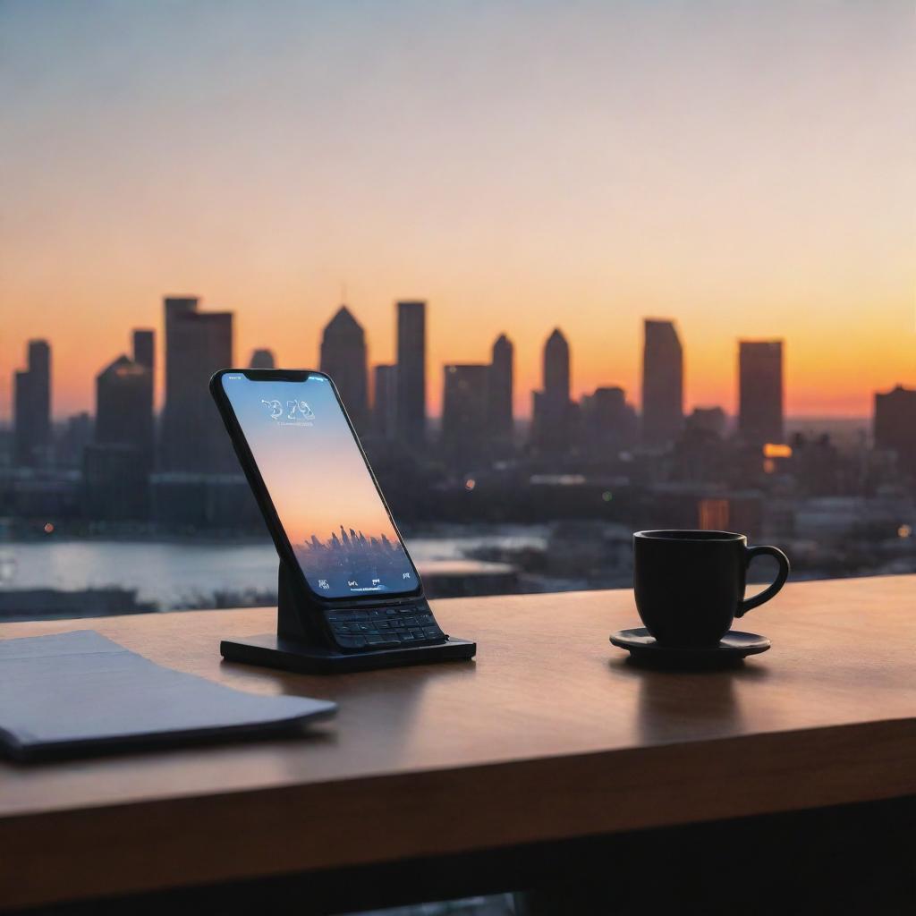 High-Stakes Ambition: A Minimalist Business Wallpaper