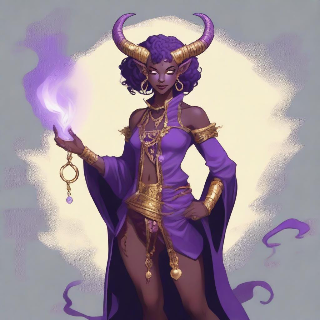 transgender tiefling wizard/artificer, genderqueer, transfeminine