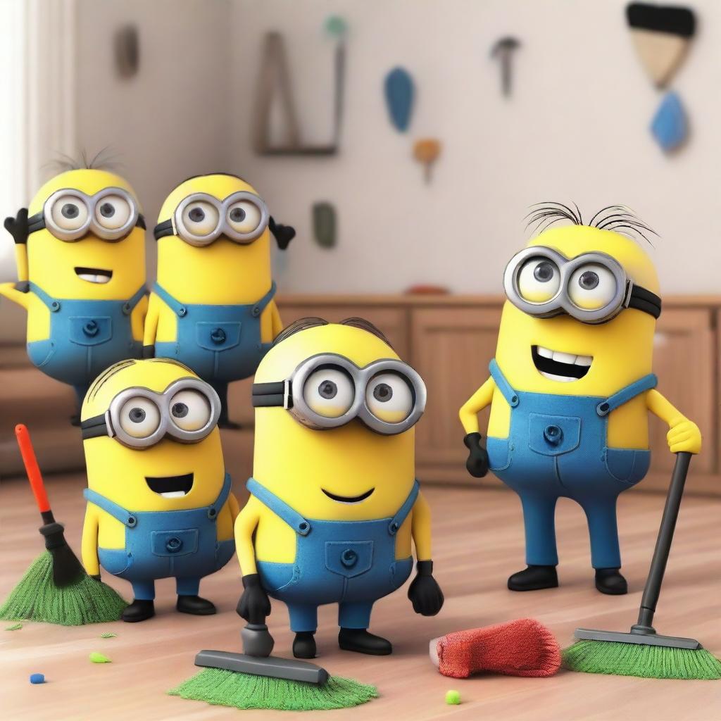 Minion Cleaning Fun - Cleaning is Awesome