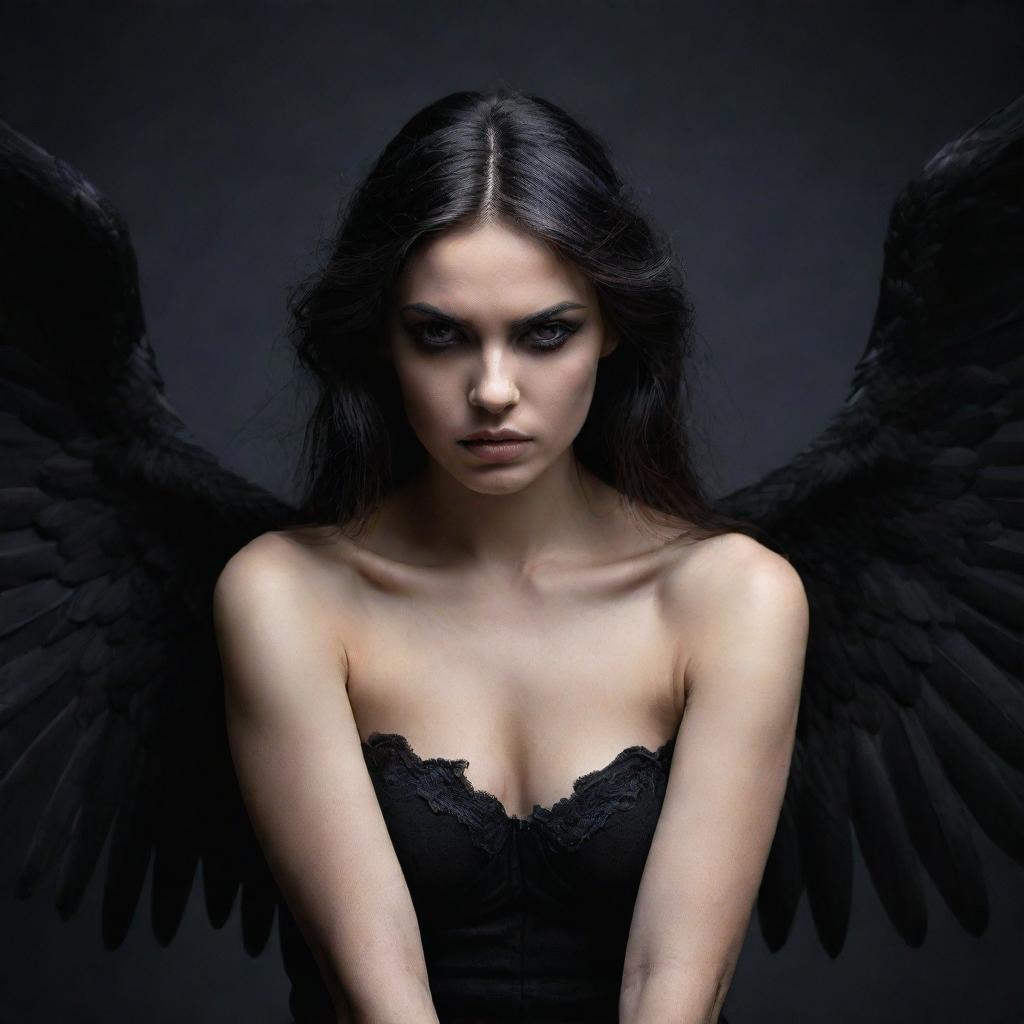 Dark Angel Wings: Unveiling the Enigmatic Goddess