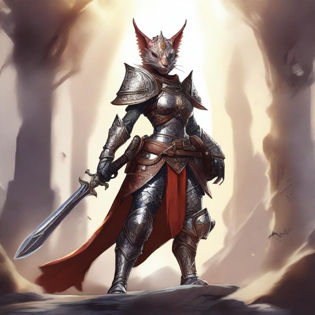 Female Kobold Knight: Unleashing Wrath