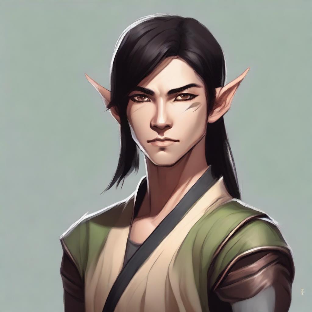 Elegant Focus: Wood Elf Martial Artist