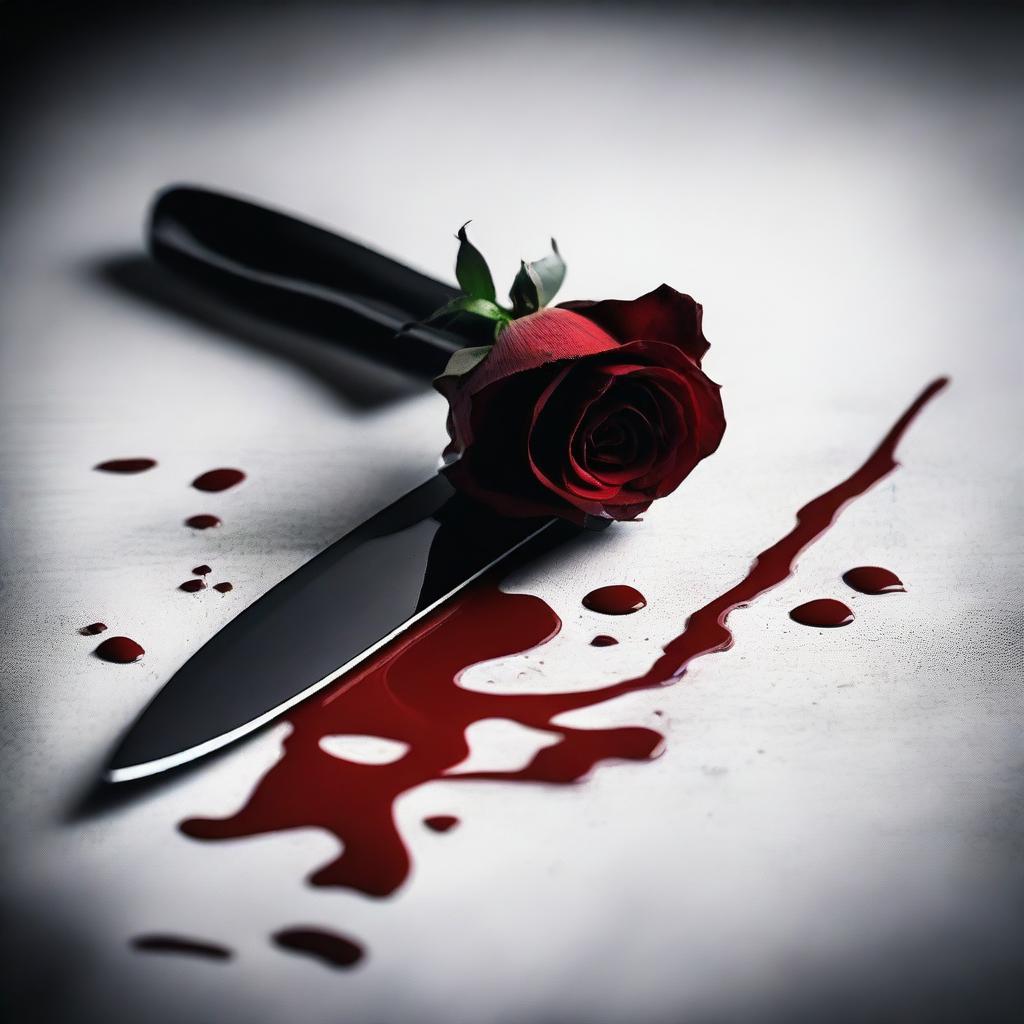 The Dark Side of Beauty: Blood-Stained Black Rose