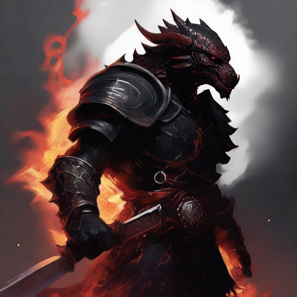 Red-Capped Dragonborn: A Symbol of Power and Fury