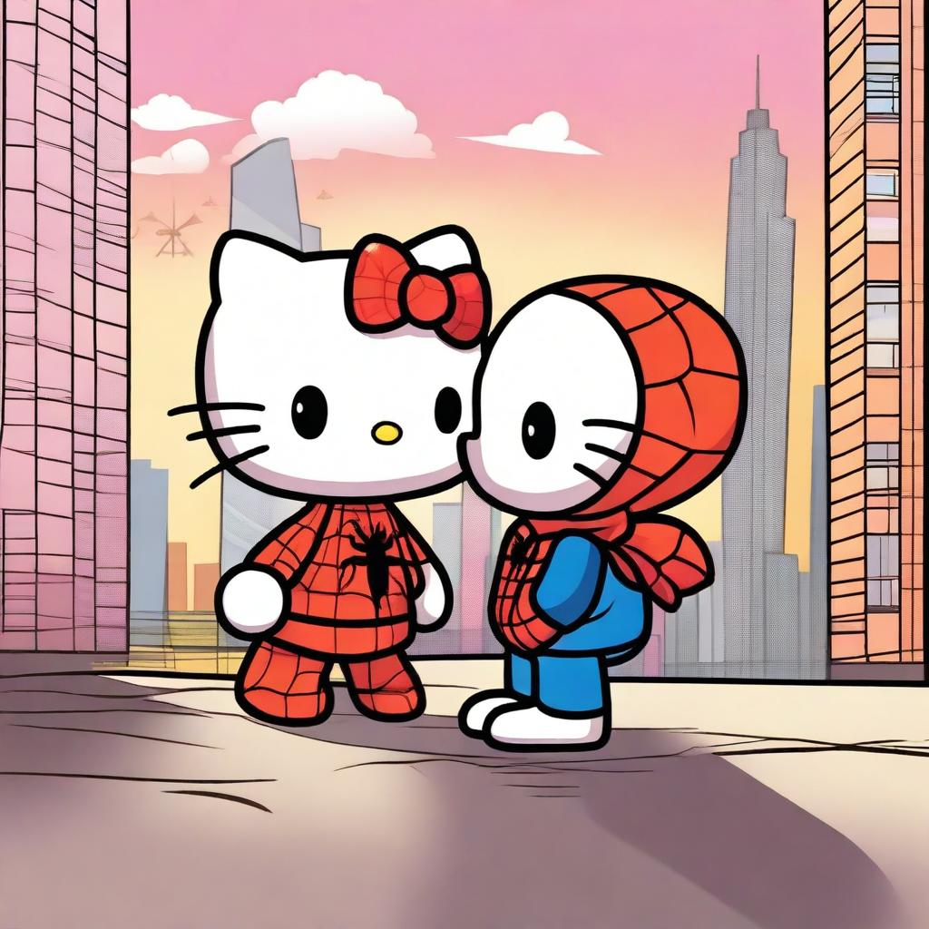 Unlikely Romance: Hello Kitty & Spider-Man