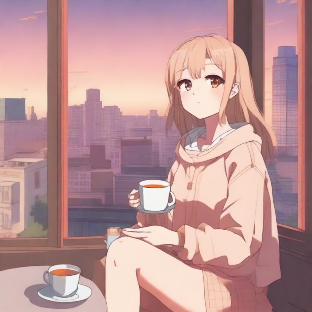 Cozy Anime Girl Moment