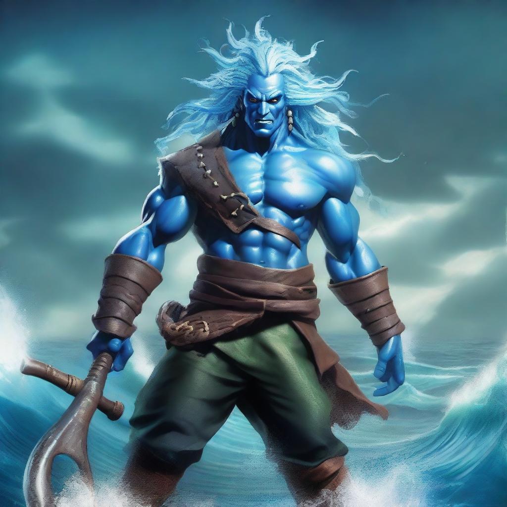 Furious Water Genasi Pirate