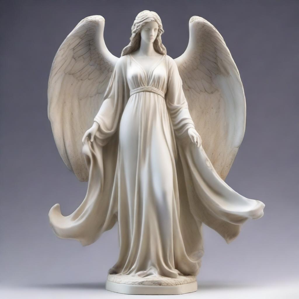 Magical Mystique: Greek Veiled Angel Statue