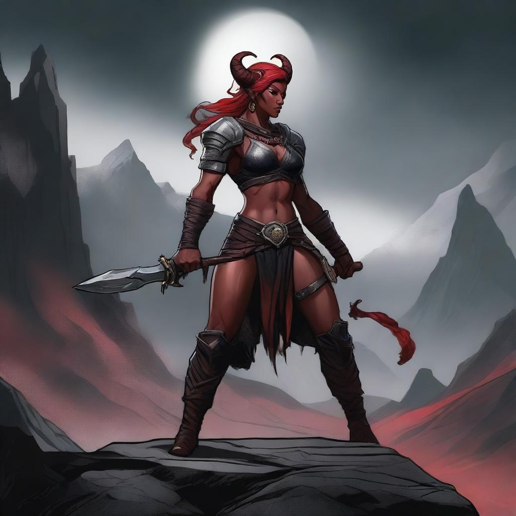 Infernal Fury: Tiefling Barbarian