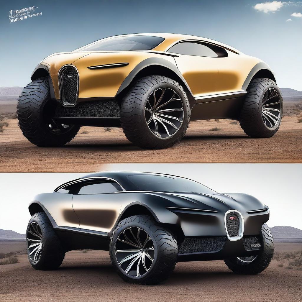 Futuristic Bugatti Jeep Hybrid Design