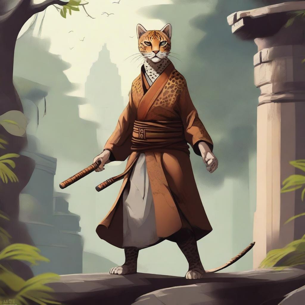 Unleash Your Imagination: Female Tabaxi Monk Fighter