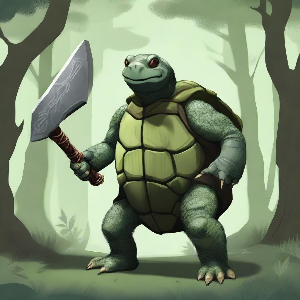 Mossy Bearded Tortle: A Unique D&D Character