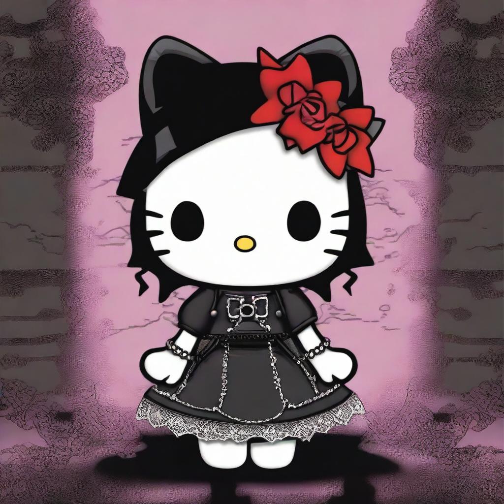 Embrace the Dark Side: Gothic Hello Kitty