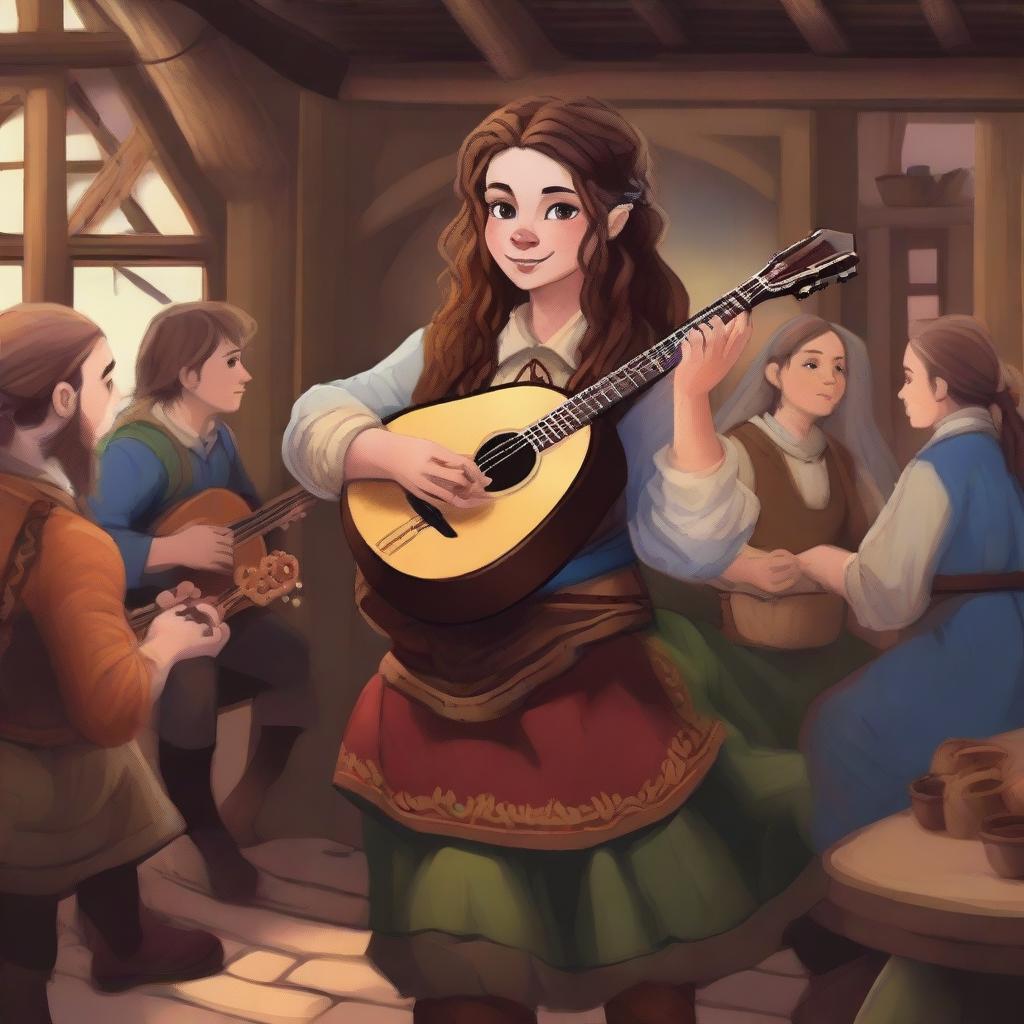 Charming Halfling Bard: A Tale in Detail