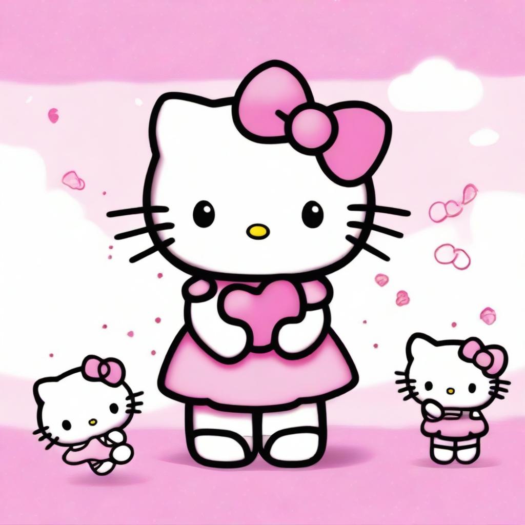 Adorable Hello Kitty in Various Cute Poses