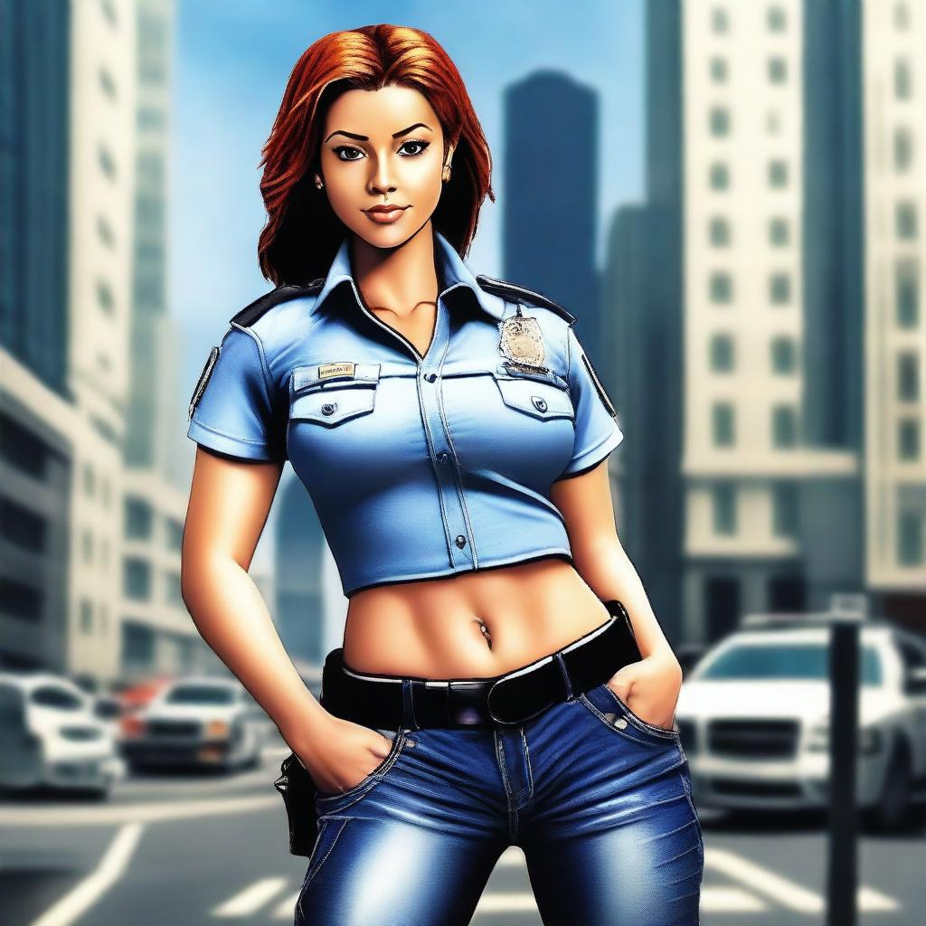 Confident Police Girl: Bold & Sexy Style