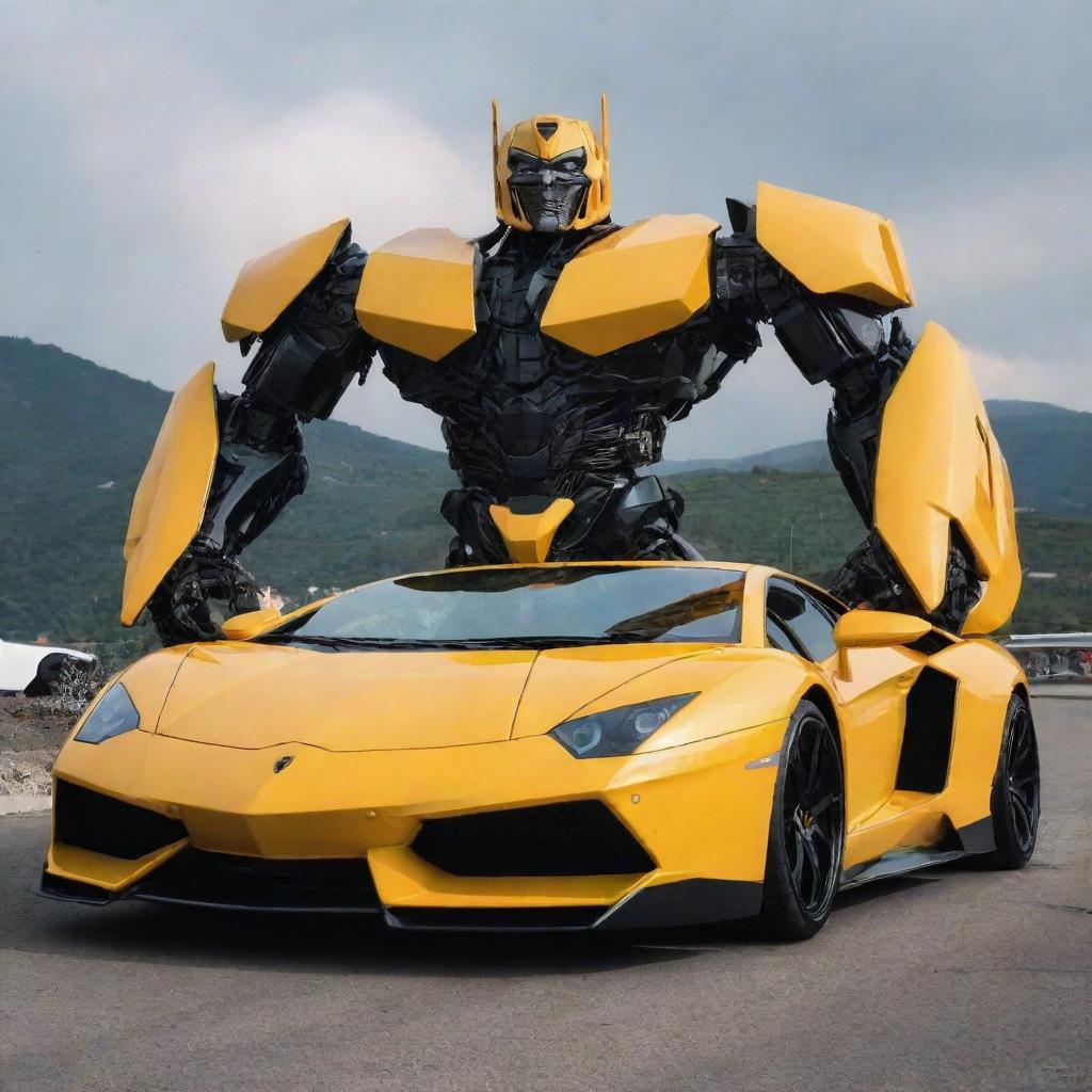 Transforming the Classic: Lamborghini + Transformer