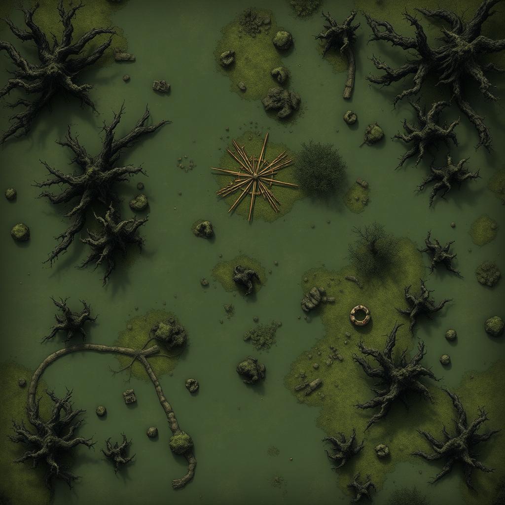 Epic Swamp Battlemap: Conquer the Mists