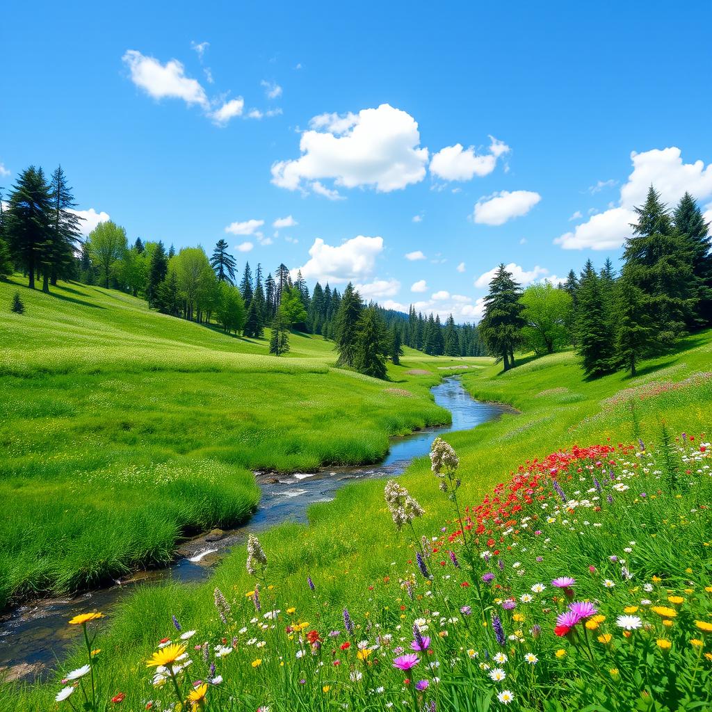 Discover Serenity: Lush Meadows and Tranquil Rivers