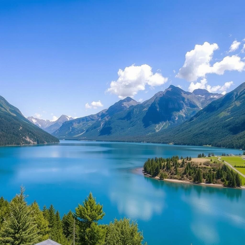 Breathtaking Serenity: Lake & Mountain Escape