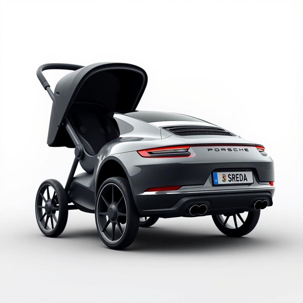 Porsche 911 Inspired Baby Stroller - SREDA