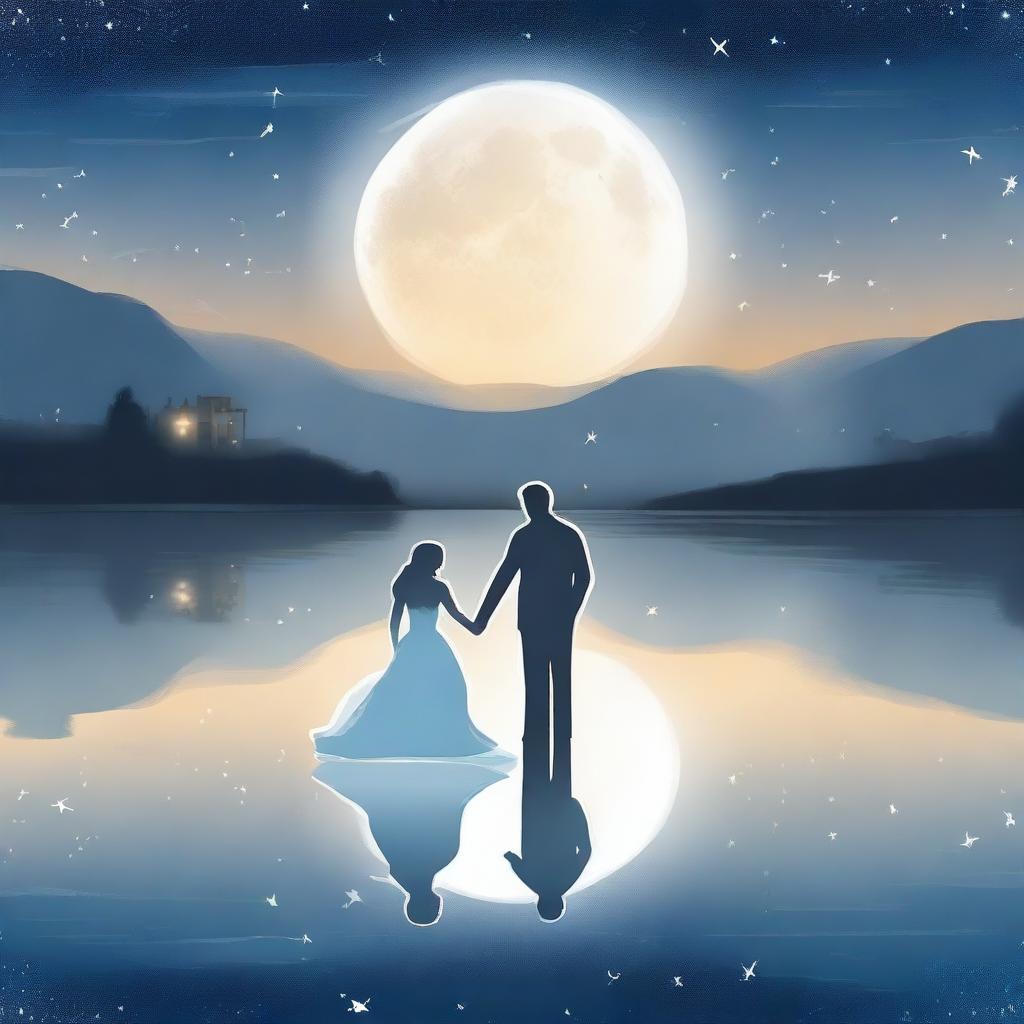 White Moonlight: A Serene Love Story Scene