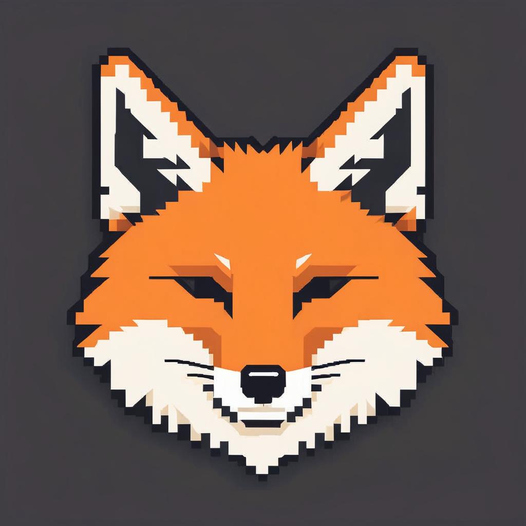 Stylized Red Fox Logo Design