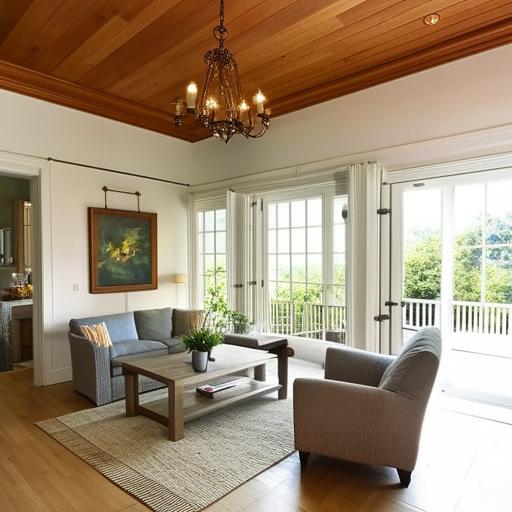 Spacious Drawing Room with Outdoor Deck