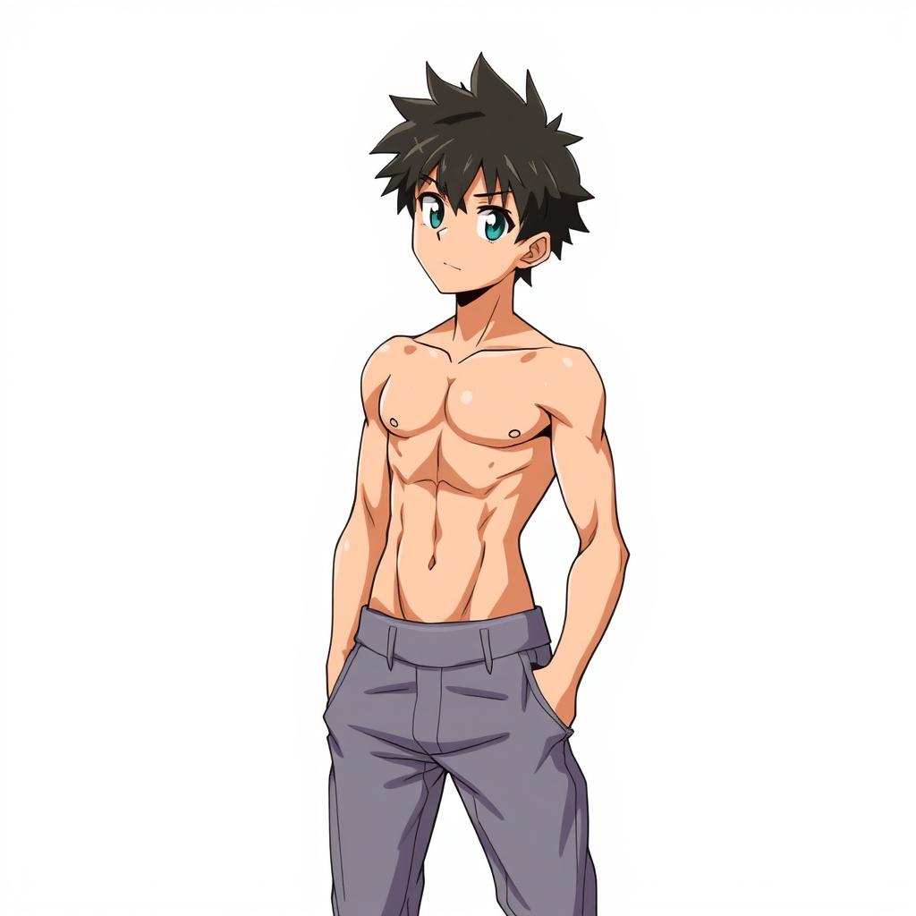 Bold and Chiseled: The Ultimate Anime Guy
