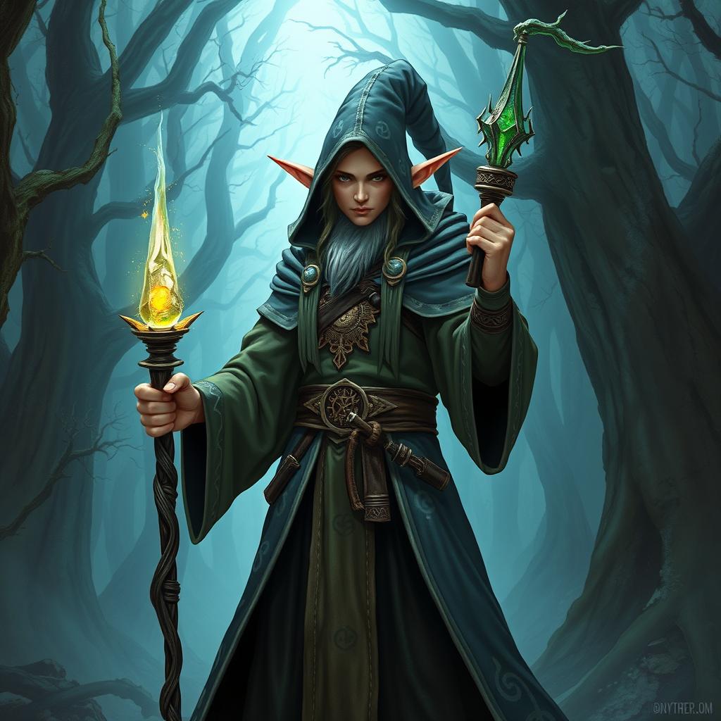 Mystical Half-Elf Wizard: Unleash Your Imagination