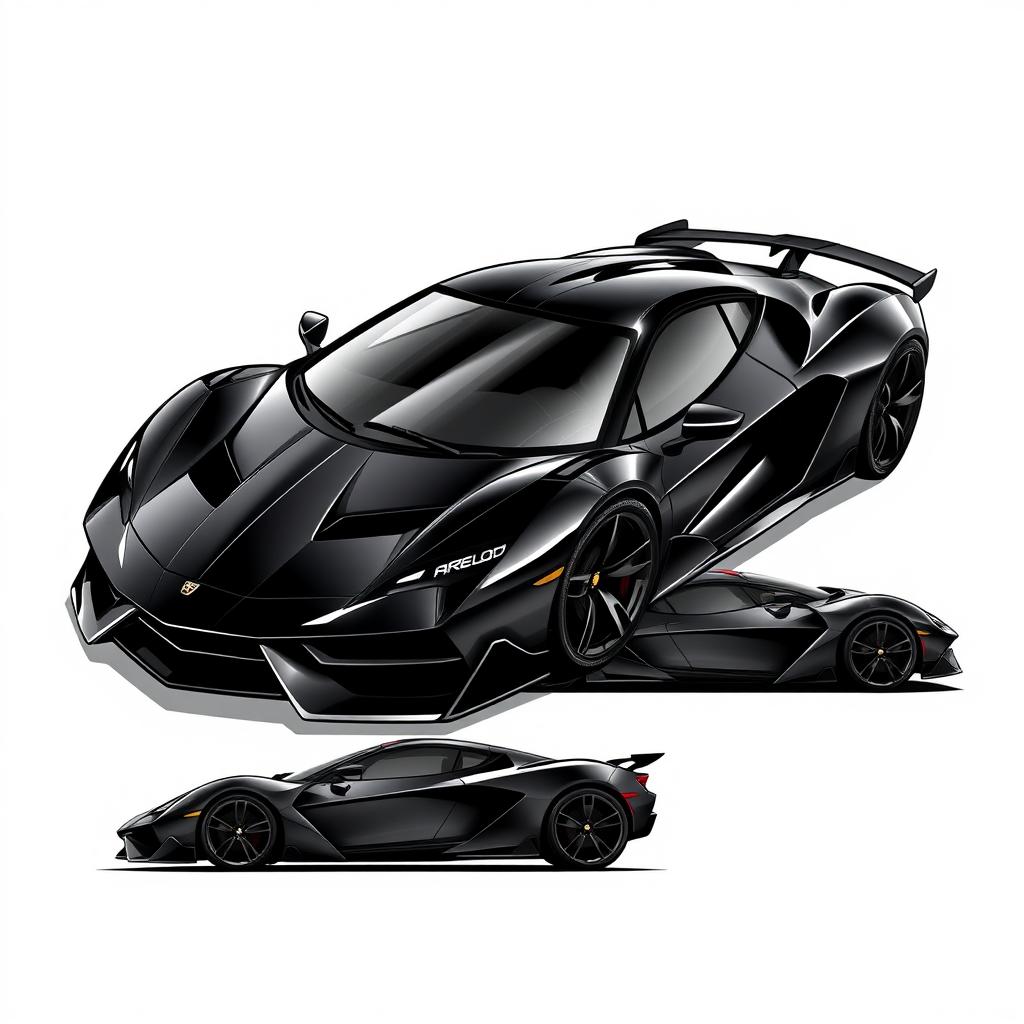 Unleash the Beast: Sleek Black Supercar