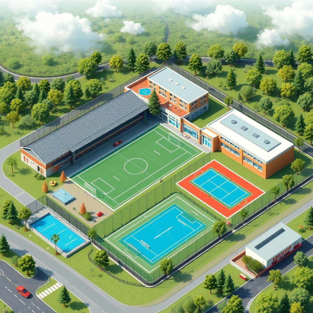 Design Concept: Futuristic Sports Complex