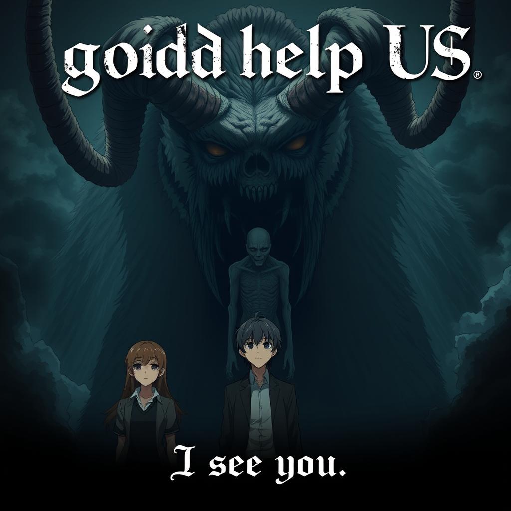 God Help Us: A Haunting Anime Poster