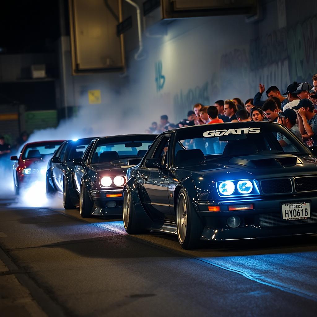 Adrenaline Rush: High-Speed Street Racing Under Neon Nights