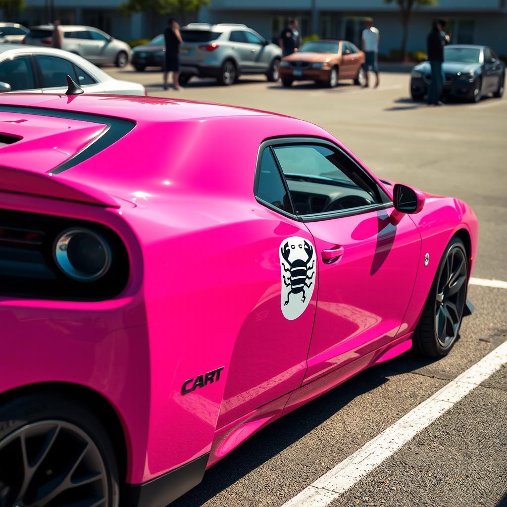 Blazing Beauty: Pink Hellcat with a Touch of Emotion