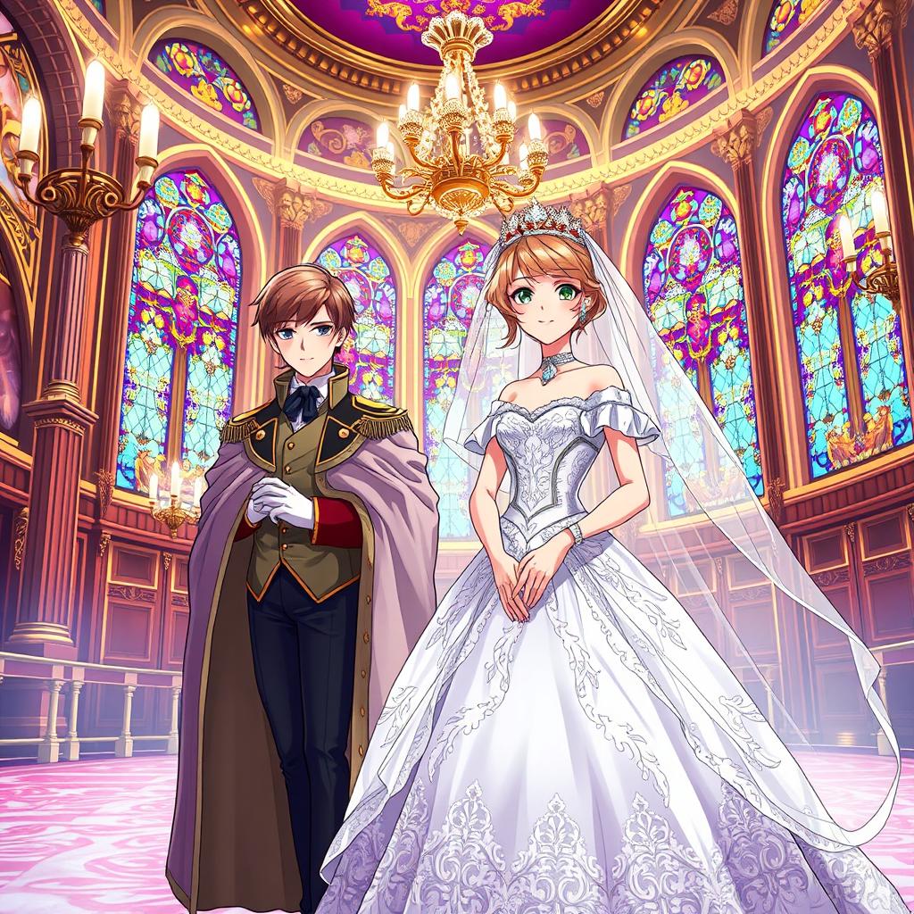 A Royal Union: Enchanting Anime Wedding Scene