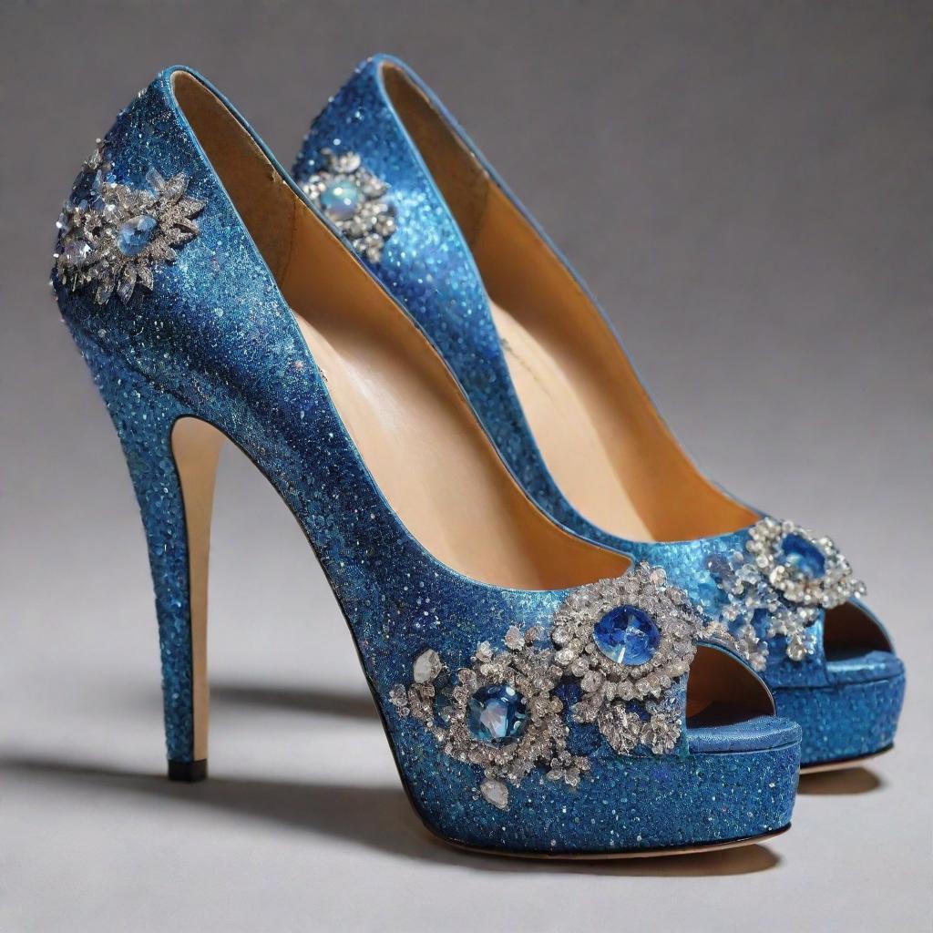 Galactic High Heels: A Celestial Masterpiece