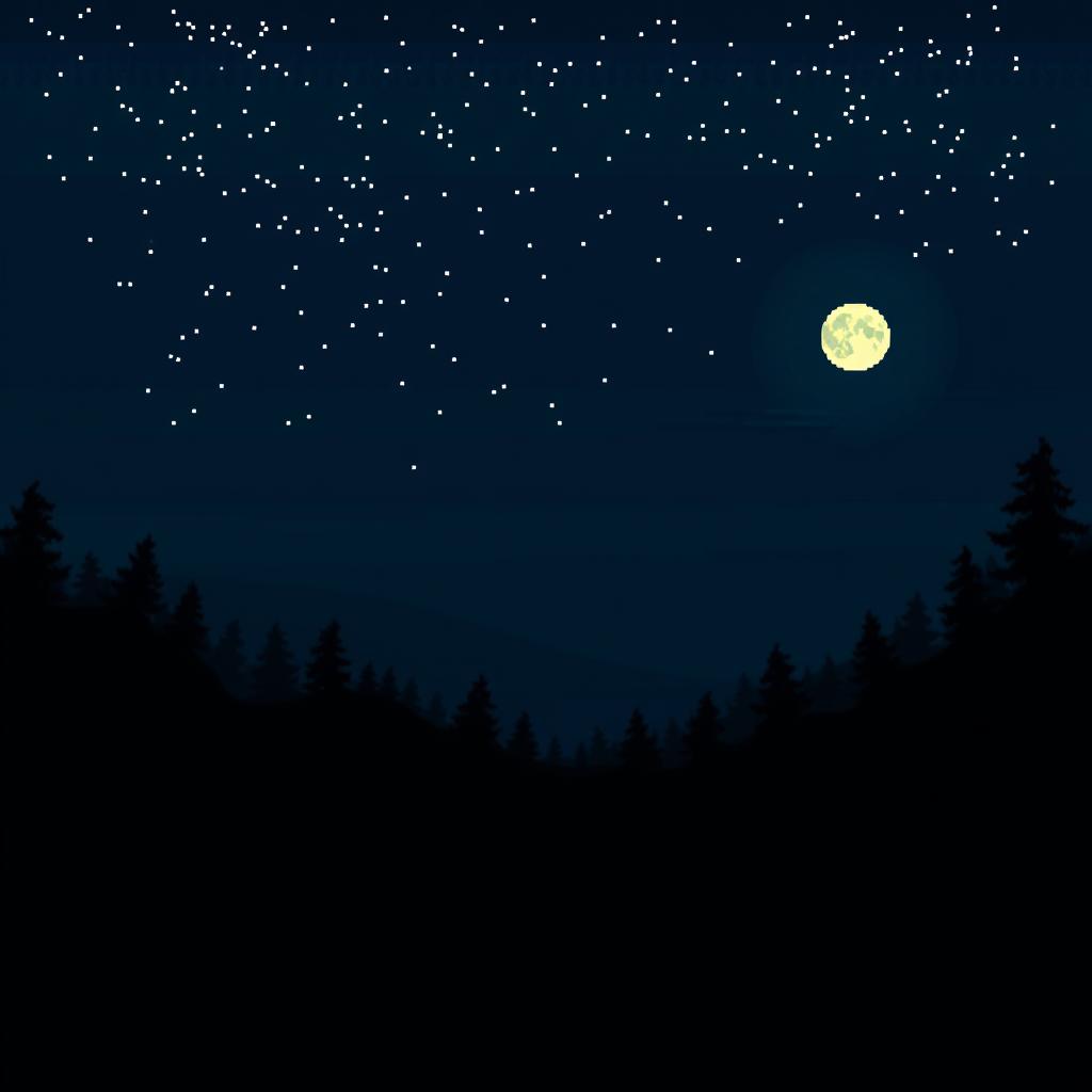 Pixel Perfect: Nighttime Forest Wonderland