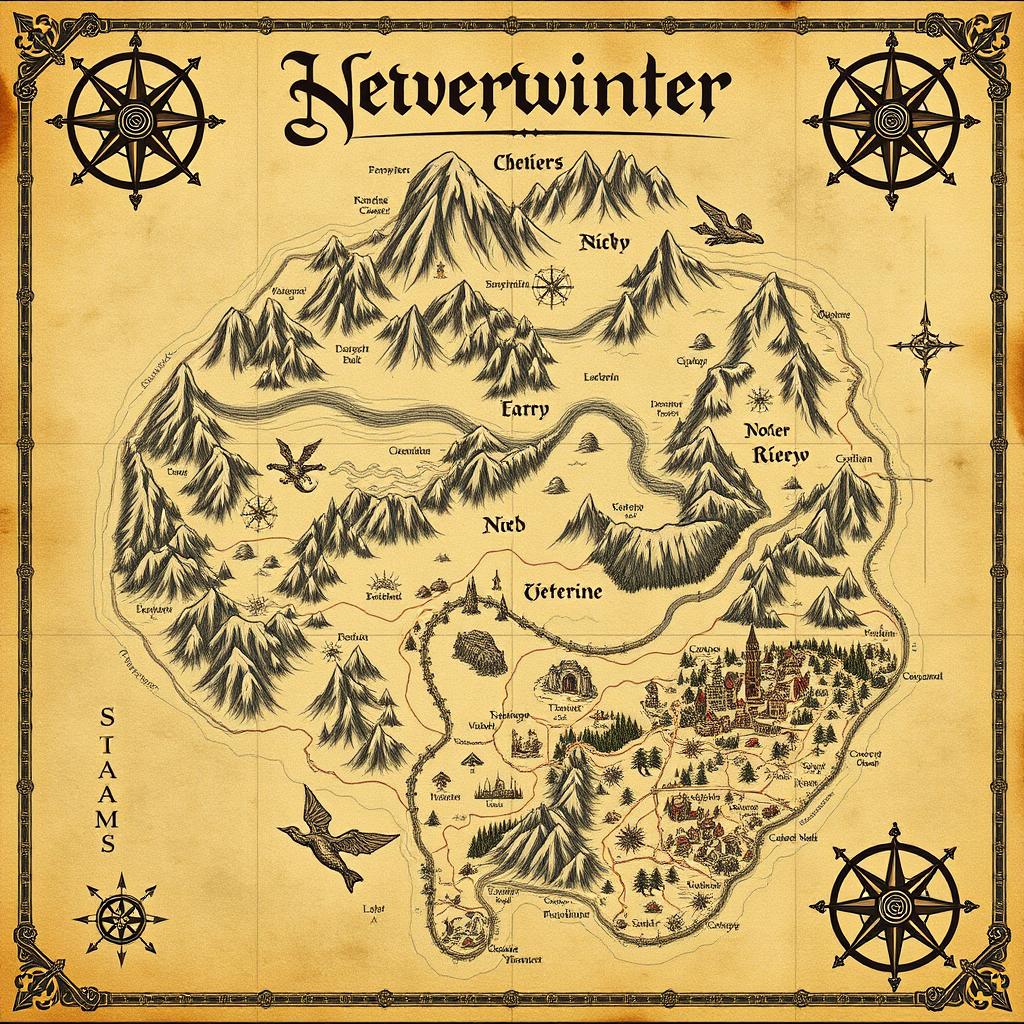 Maps of Neverwinter: Uncover the Mysterious Southern Region