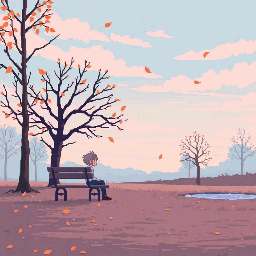 Whispers of the Past: A Pixel Art Album Cover